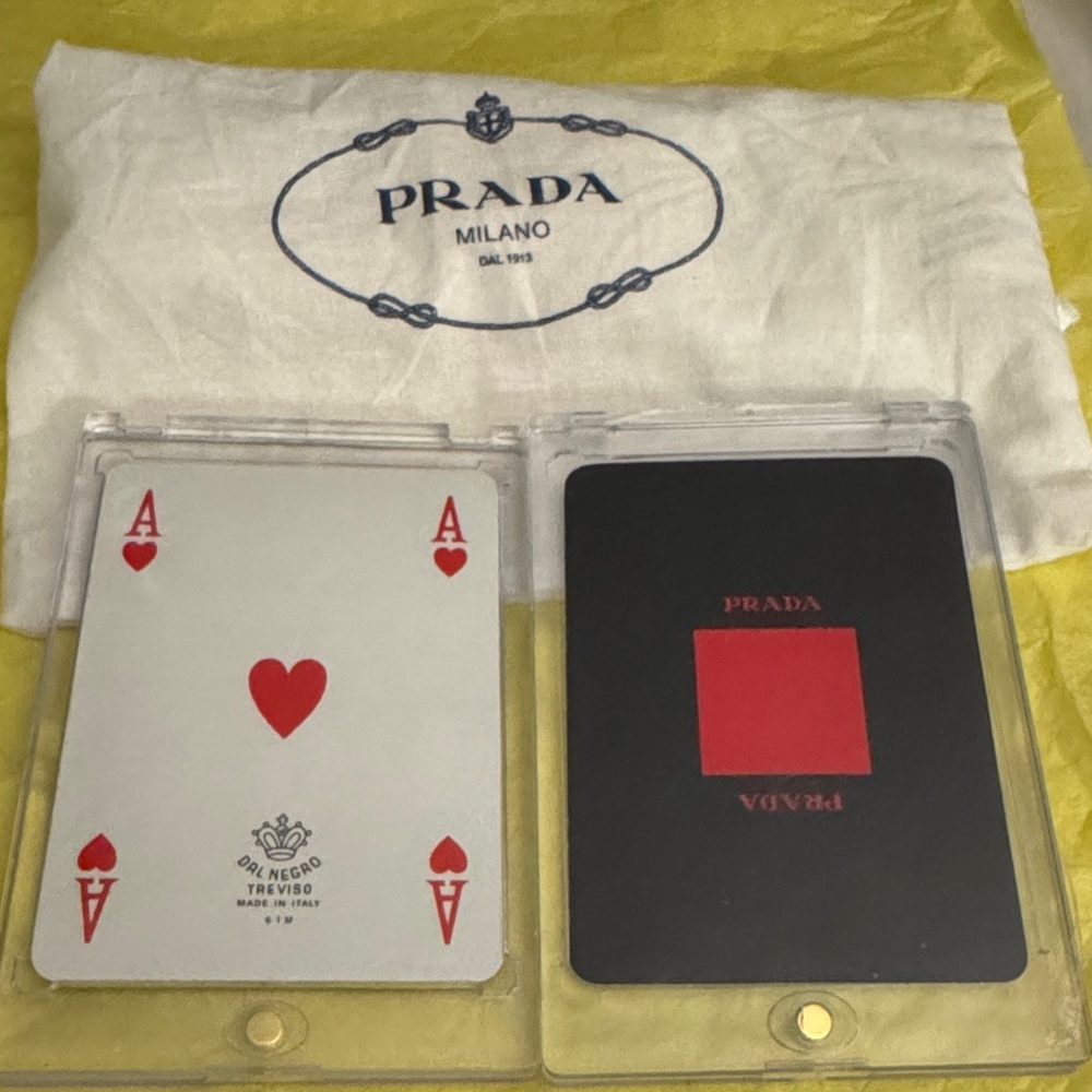 Prada Playing Cards Set of 2